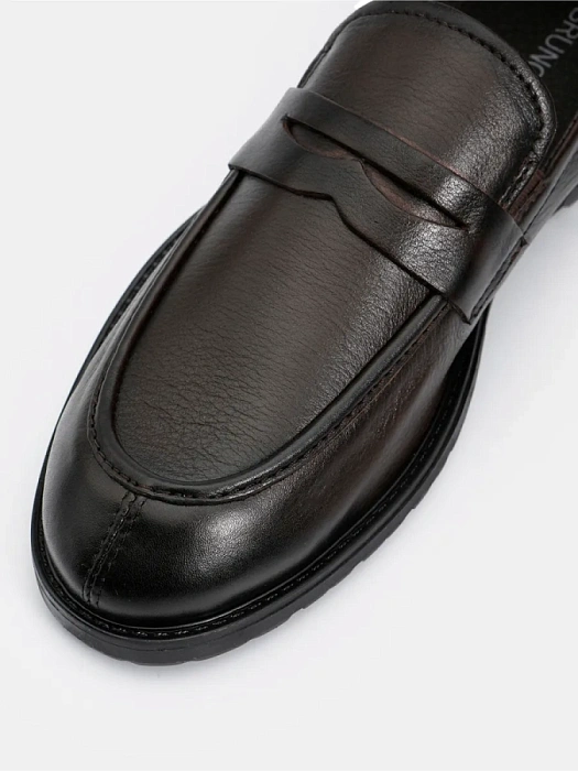 Мужские лоферы BRUNO RENZONI  коричневые, артикул 788505-0