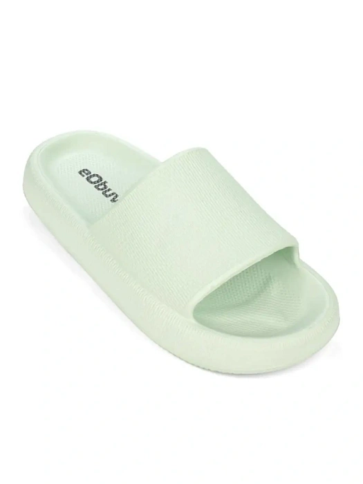 Женские сабо eObuv зеленые, артикул 837375/01-01EB