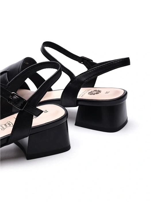 Женские сандалии FEDERICA RODARI черные, артикул 38E-HF527-A118L1