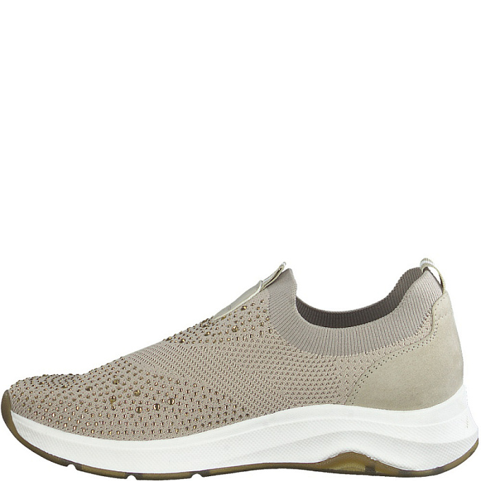 Женские кроссовки JANA бежевые, артикул 8-8-24765-20-400