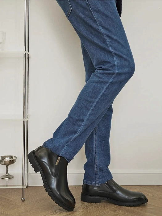 Мужские ботинки basic BRUNO RENZONI  черные, артикул G925X-G5A-R