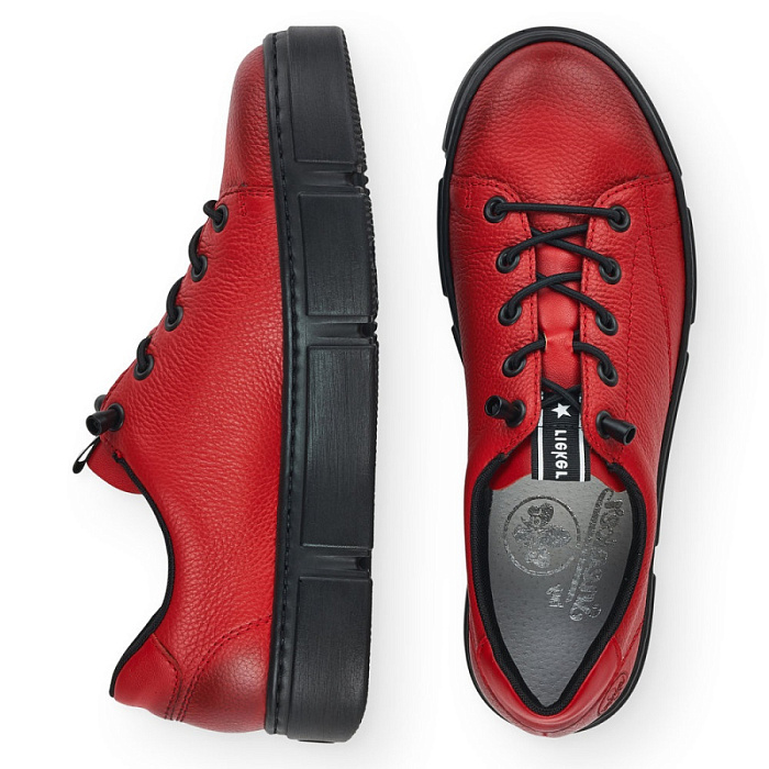 Женские кеды RIEKER красные, артикул N5903-33