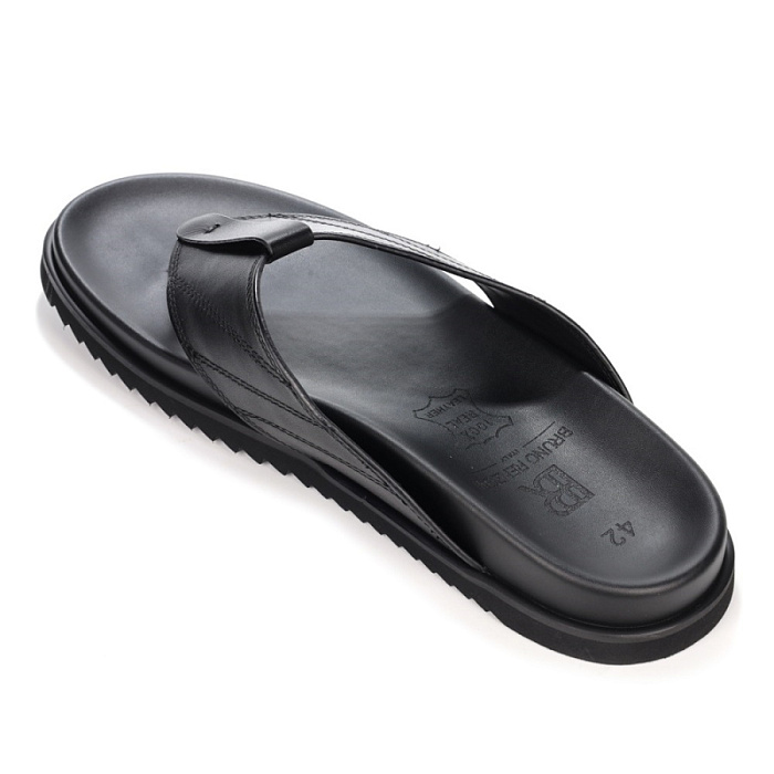 Мужские слайдеры BRUNO RENZONI  черные, артикул YD048A