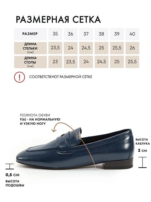 Женские туфли FEDERICA RODARI синие, артикул 4E-5136-202A-25W