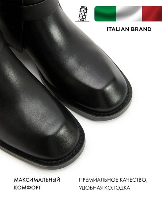 Женские сапоги FEDERICA RODARI черные, артикул 17E-Z18235-25W