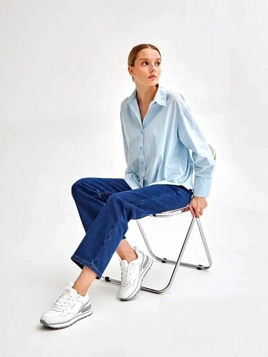 Женские кроссовки STROBBS белые, артикул F7509-6