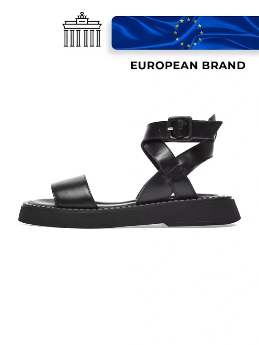 Женские сандалии eObuv черные, артикул G-79-23-1