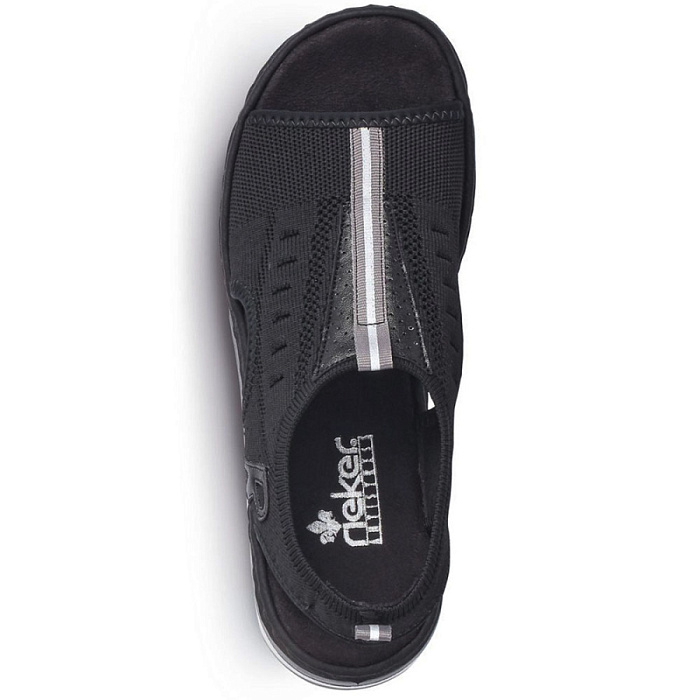 Женские сандалии RIEKER черные, артикул V59B5-00