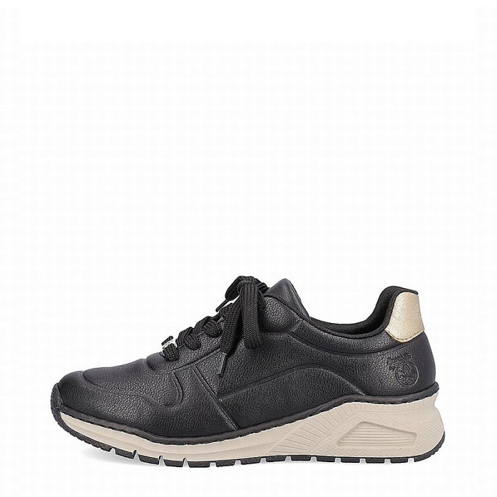 Женские кроссовки RIEKER черные, артикул M4903-03