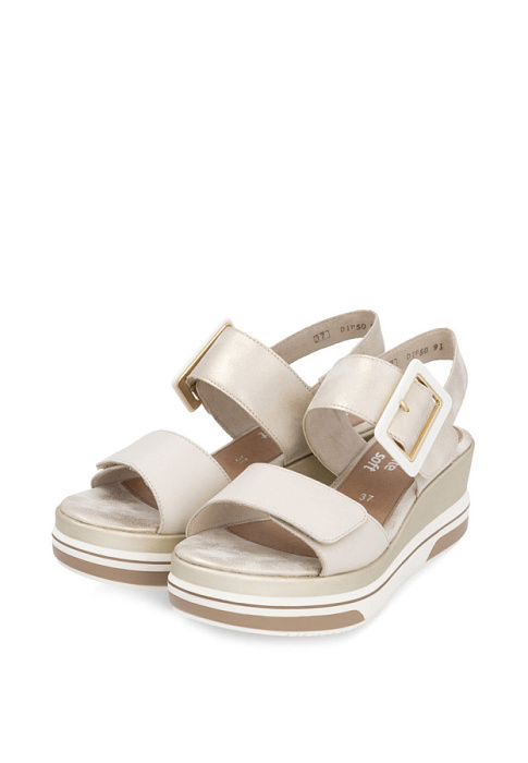 Женские босоножки  REMONTE бежевые, артикул D1P50-91