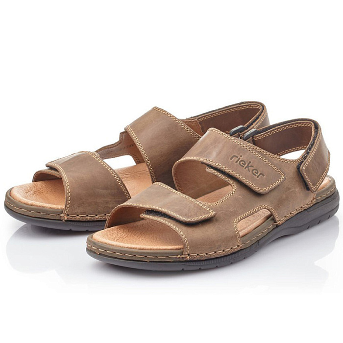 Мужские сандалии RIEKER коричневые, артикул 25558-25