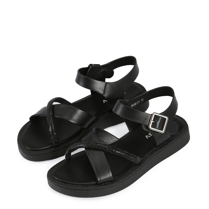 Женские сандалии eObuv черные, артикул RQ498-011