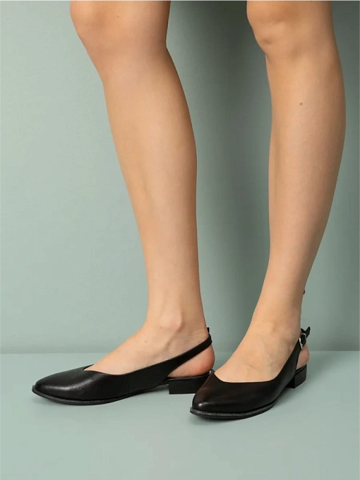 Женские слингбэки MARCO TOZZI черные, артикул 2-29408-42-001