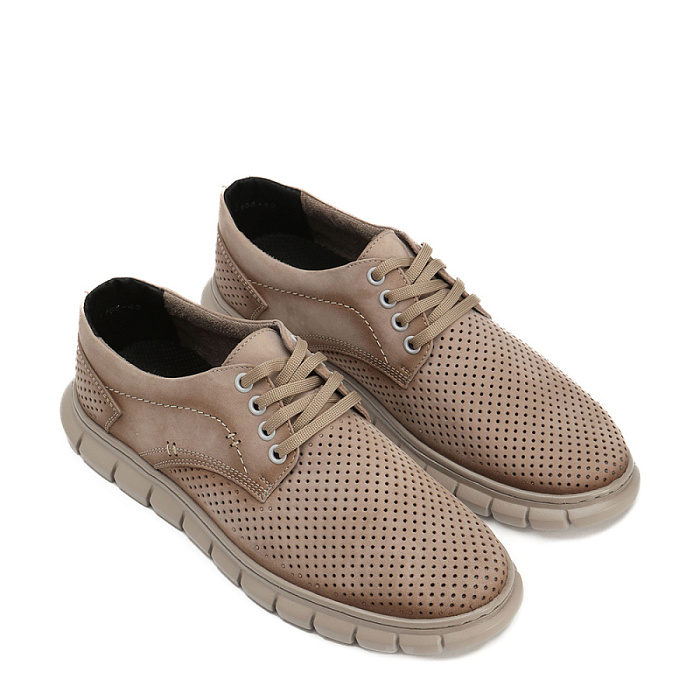 Мужские туфли BRUNO RENZONI  бежевые, артикул 033.101105