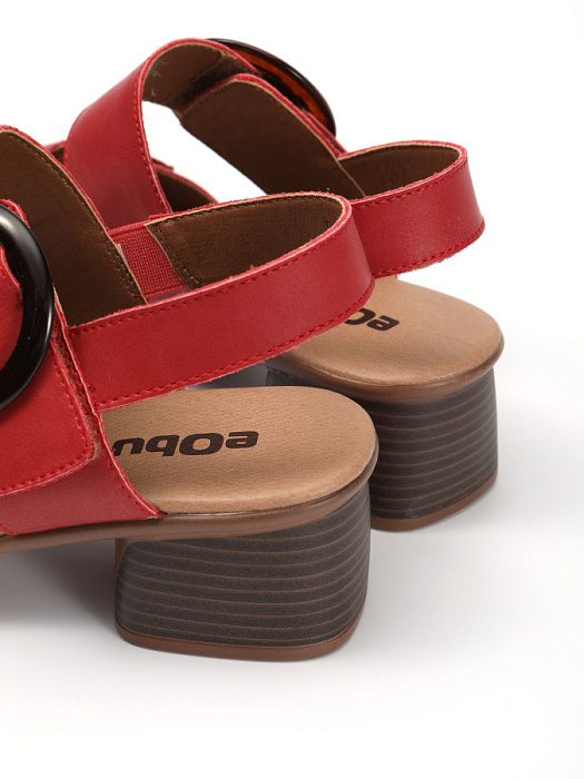 Женские босоножки  eObuv красные, артикул EA025-113