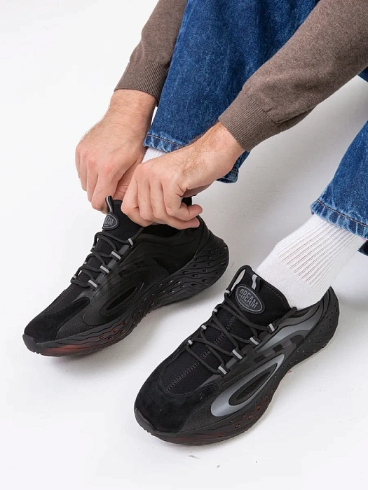 Мужские кроссовки BRUNO RENZONI  черные, артикул VK63-162554