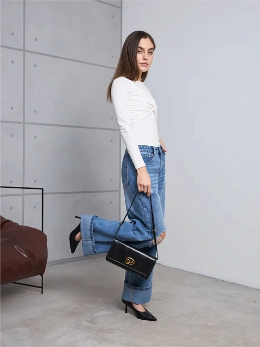 Женские туфли-лодочки FEDERICA RODARI черные, артикул 17E-Z18300B-25W