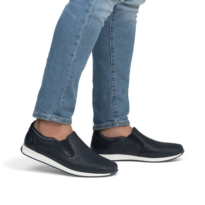 Мужские туфли RIEKER синие, артикул 11953-14