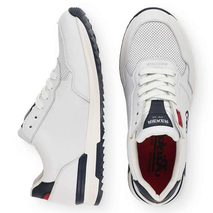 Мужские кроссовки RIEKER белые, артикул 16135-80