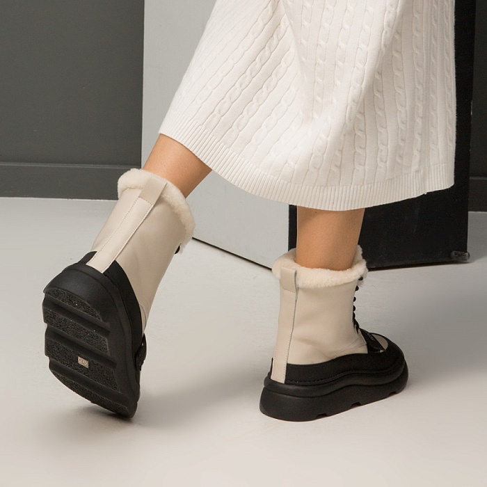 Женские ботинки basic FEDERICA RODARI белые, артикул 42E-A101-1B