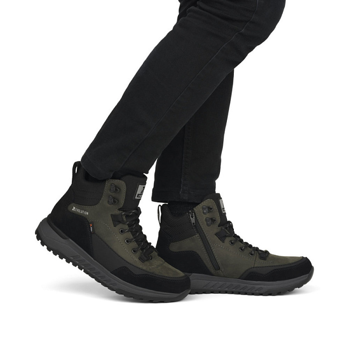 Мужские ботинки basic RIEKER зеленые, артикул U0169-54