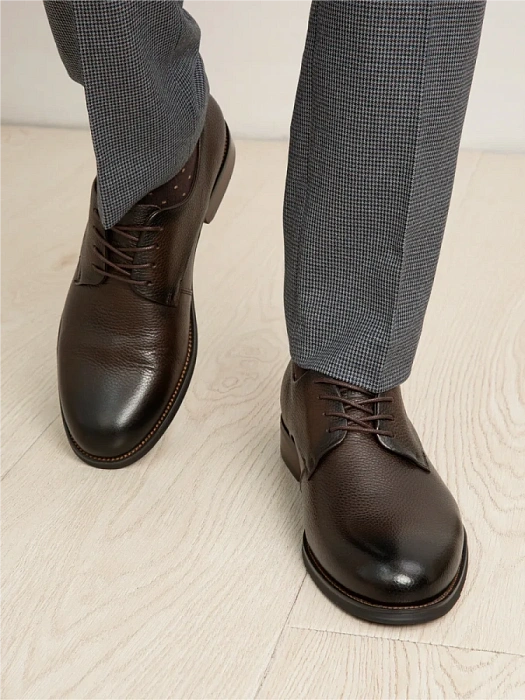 Мужские туфли BRUNO RENZONI  коричневые, артикул DF2265-101B