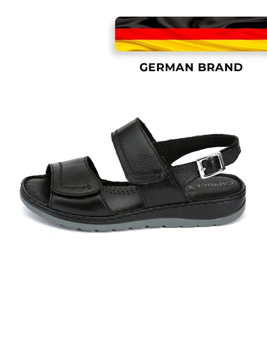 Женские сандалии CAPRICE черные, артикул 9-28153-42-022