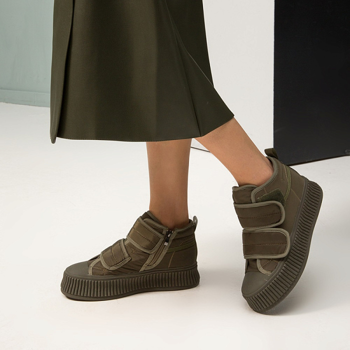 Женские ботинки basic SOFIA-ALEXANDRA хаки, артикул SA15903-WN/8