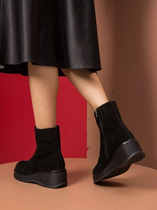 Женские ботинки basic SOFIA-ALEXANDRA черные, артикул 17E-Z16490-B01B