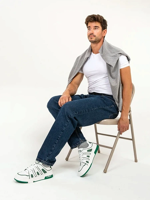 Мужские кеды BRUNO RENZONI  белые, артикул HS32096T-4