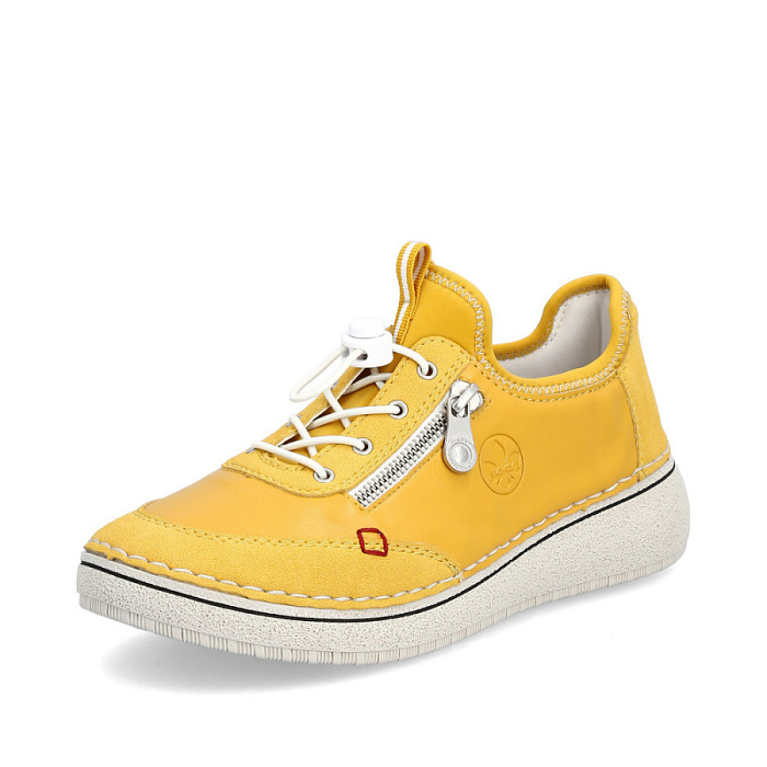 Женские туфли RIEKER желтые, артикул 50962-68