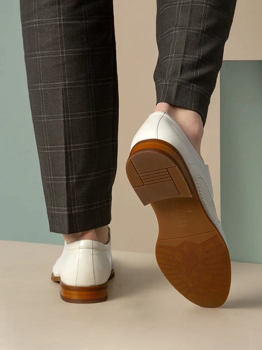 Мужские дерби BRUNO RENZONI  бежевые, артикул 5240B-989B