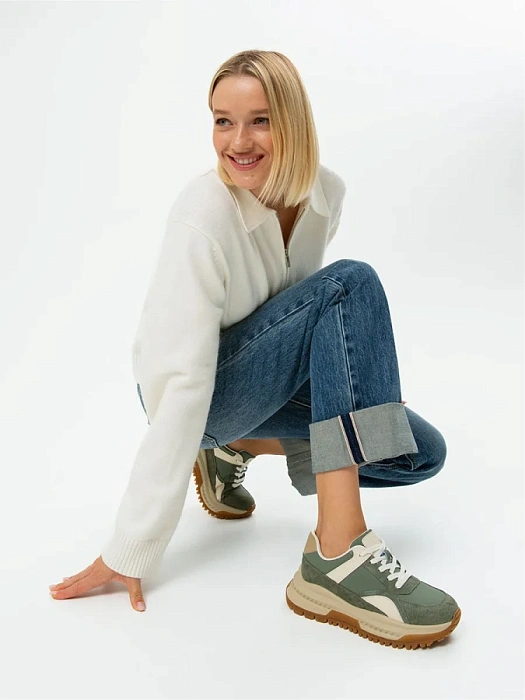 Женские кроссовки STROBBS хаки, артикул F7534-19