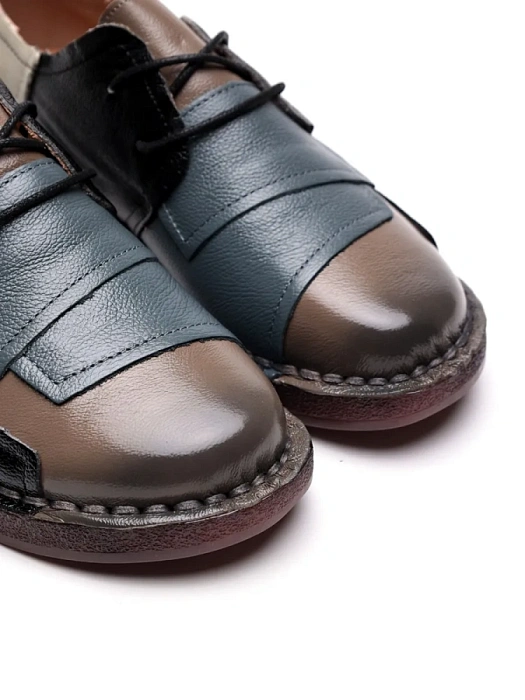 Женские туфли eObuv бежевые, артикул DB8369-7.(W21)