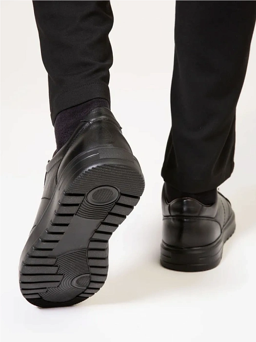 Мужские кеды BRUNO RENZONI  черные, артикул MC135A-1E-M