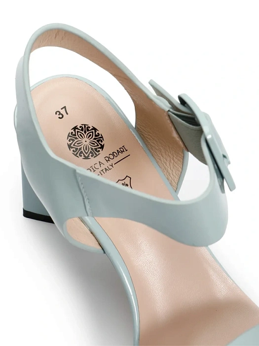 Женские босоножки  FEDERICA RODARI голубые, артикул 38E-HF530-6856L2