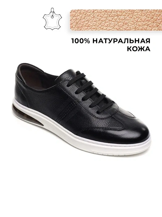 Мужские кеды BRUNO RENZONI  черные, артикул YS391AB-K21A