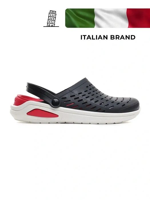 Мужские сабо BRUNO RENZONI  черные, артикул 437398/01-02BR