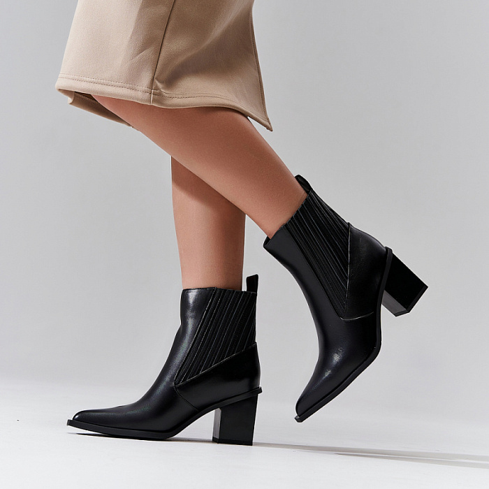 Женские ботильоны FEDERICA RODARI черные, артикул 7E-3C511-653A