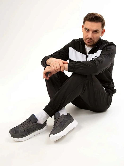 Мужские кроссовки BRUNO RENZONI  серые, артикул 447008/01-04BR