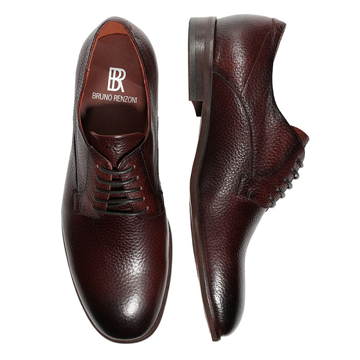 Мужские туфли BRUNO RENZONI  коричневые, артикул BR10655-ML/10