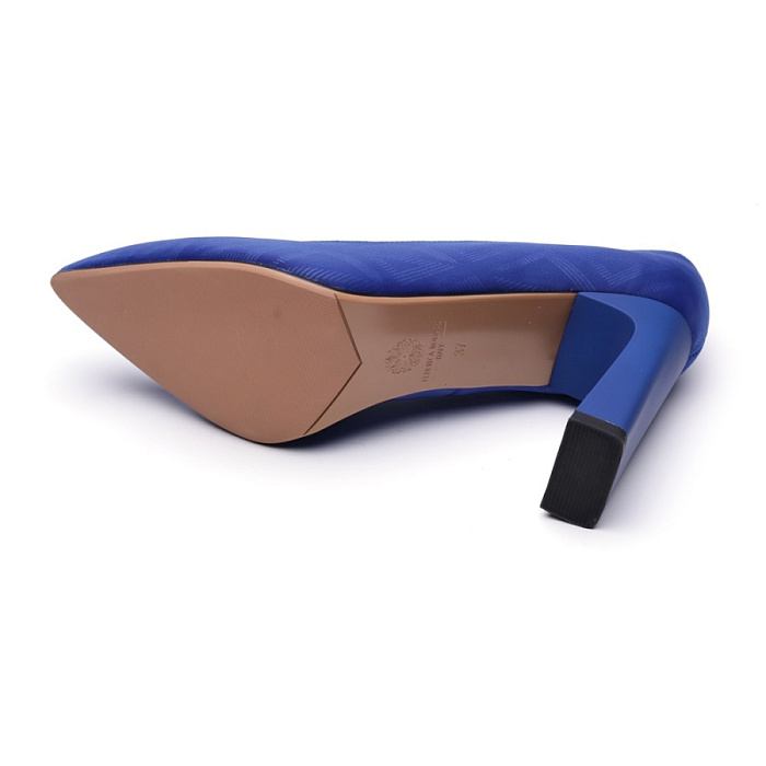 Женские туфли-лодочки FEDERICA RODARI синие, артикул 17E-H595-CT2-1