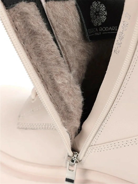 Женские ботинки basic FEDERICA RODARI бежевые, артикул 7E-3C469-840