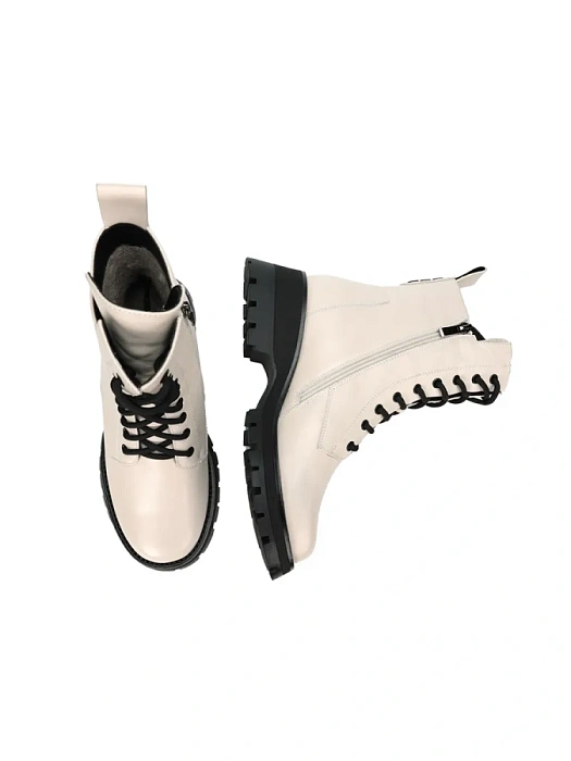 Женские ботинки basic FEDERICA RODARI бежевые, артикул 7E-3C488-947B