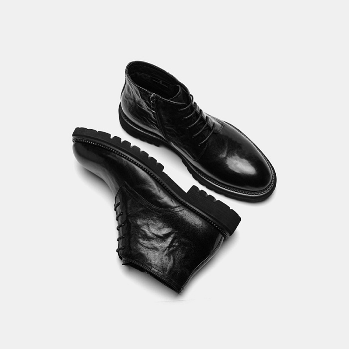 Мужские ботинки basic BRUNO RENZONI  черные, артикул BR15521-MT/10