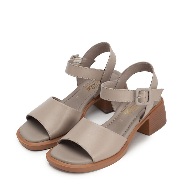 Женские босоножки  Donna Daniella  бежевые, артикул DD-G-171-25-38_vison