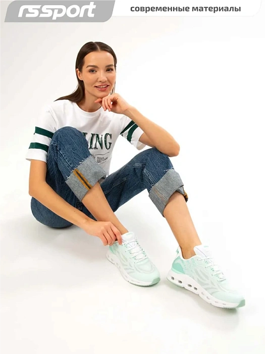 Женские кроссовки RS SPORT зеленые, артикул LH227B14_GREEN