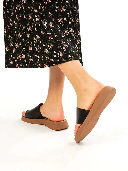 Женские сабо eObuv черные, артикул EO-G-121-24-1