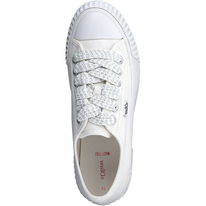 Женские кеды s.OLIVER белые, артикул 5-5-23620-20-100