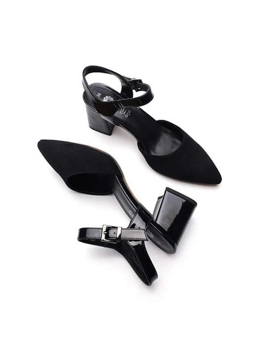 Женские туфли откр. basic FEDERICA RODARI черные, артикул 17E-ZH320-CT20-7Q